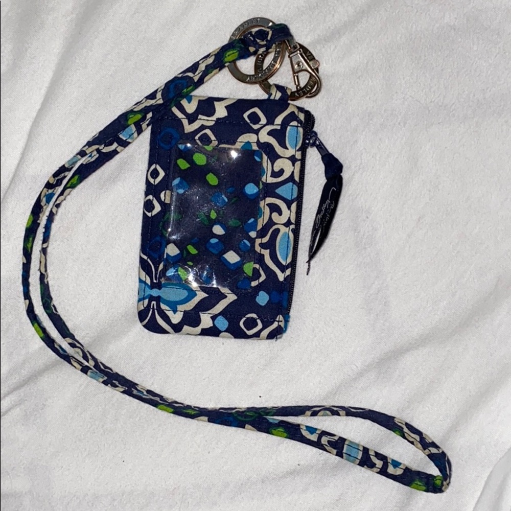 Vera Bradley Zip ID case and lanyard